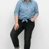 Schmale High-Waist-Jeans in Curvy-Schnitt ANNE<sheego Fashion