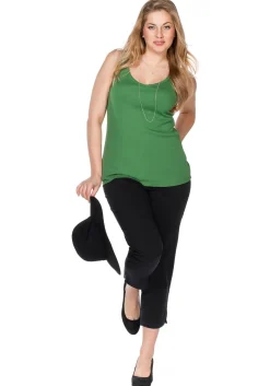 Schmale 7/8-Hose aus elastischem Baumwoll-Twill<sheego Clearance