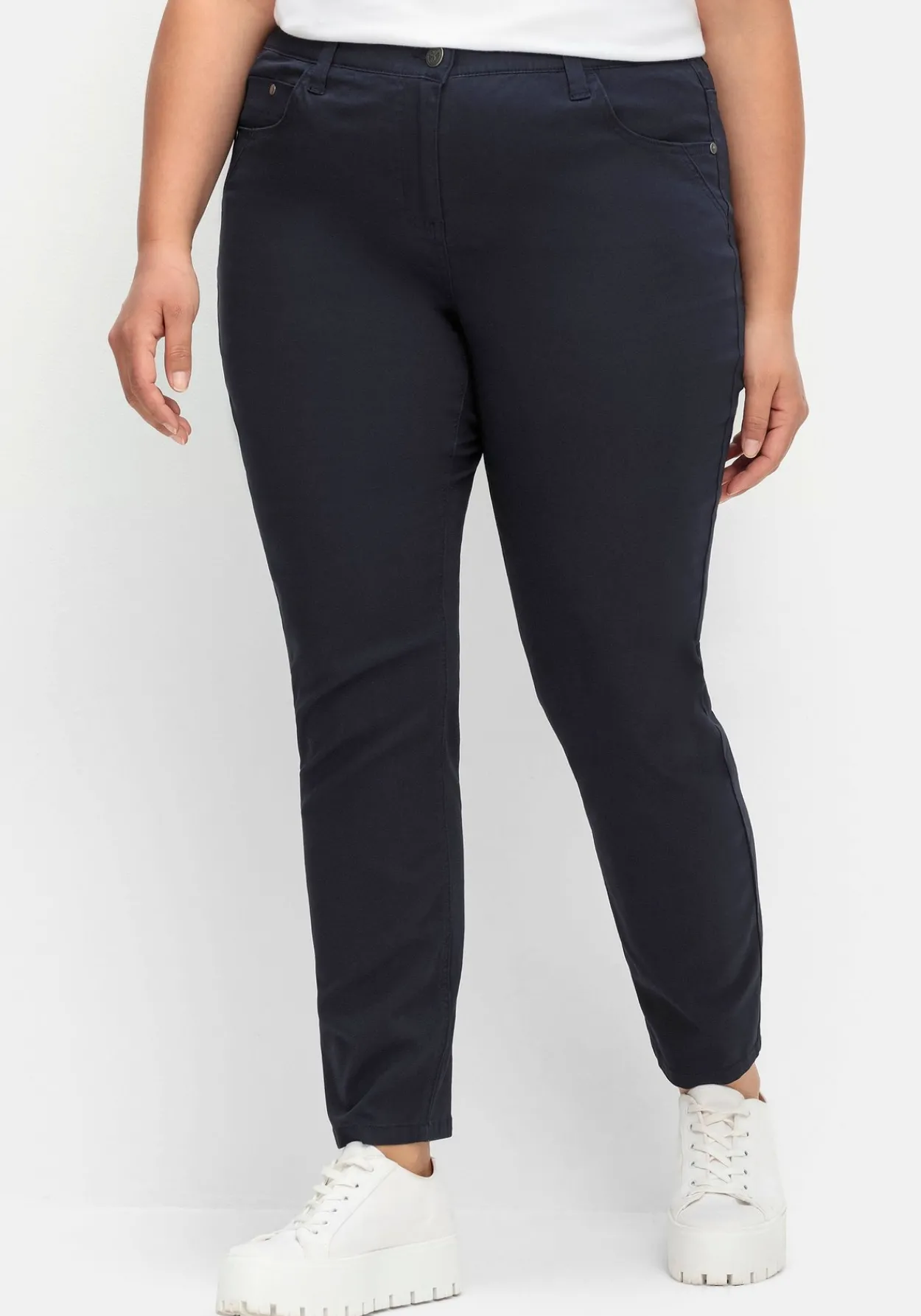Schmale Hose im Curvy-Schnitt PIA, mit Gummibund<sheego Clearance
