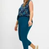 Schmale 7/8-Hose mit Gummibund, aus Twill<sheego Outlet