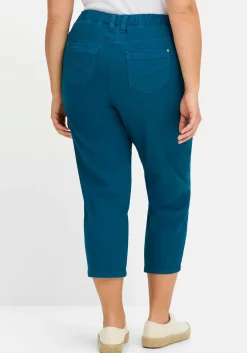 Schmale 7/8-Hose mit Gummibund, aus Twill<sheego Outlet