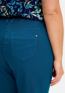Schmale 7/8-Hose mit Gummibund, aus Twill<sheego Outlet