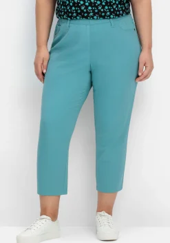 Schmale 7/8-Hose mit Gummibund, aus Twill<sheego Outlet