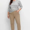 Schmale 7/8-Jeans mit Dehnbund und Zipper am Saum<sheego Sale