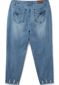 Schmale 7/8-Jeans mit Destroyed-Effekten<sheego Sale