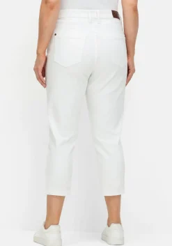 Schmale 7/8-Jeans mit Kontrasttape innen am Saum<sheego Online