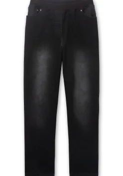 Schmale Jeans mit Rippstrick-Dehnbund<sheego Hot