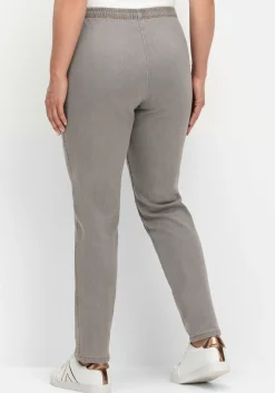 Schmale Jeans mit Stretchbund, ohne Taschen<sheego Clearance