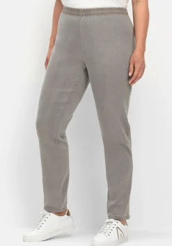 Schmale Jeans mit Stretchbund, ohne Taschen<sheego Clearance