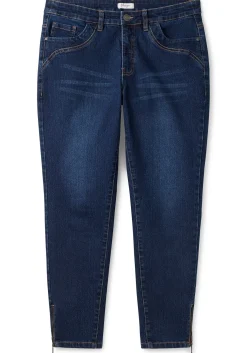 Schmale Jeans mit Zippern am Saumabschluss<sheego New