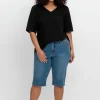 Schmale Jeans-Bermuda im Curvy-Schnitt VERENA<sheego Sale