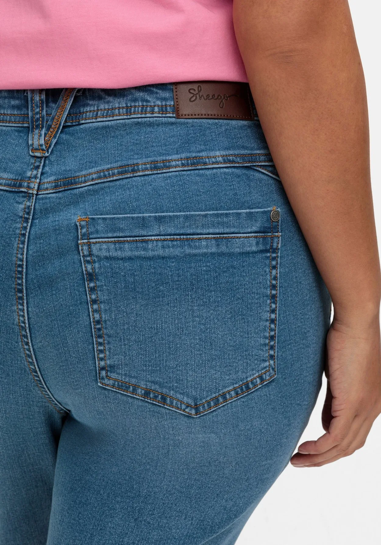Schmale Jeans-Bermudas im Curvy-Schnitt PIA<sheego Sale