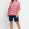 Schmale Jeans-Bermudas, mit Gummibund<sheego Outlet