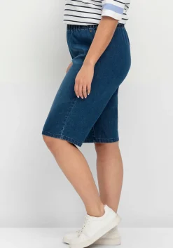 Schmale Jeans-Bermudas, mit Gummibund<sheego New