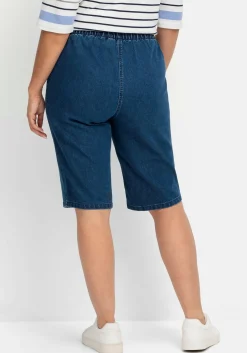 Schmale Jeans-Bermudas, mit Gummibund<sheego New