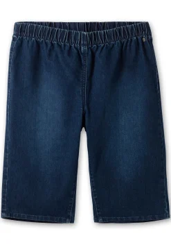 Schmale Jeans-Bermudas, mit Gummibund<sheego Outlet