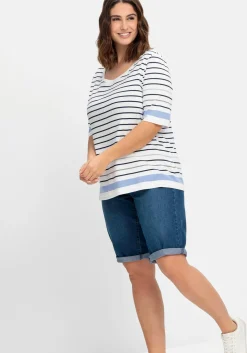 Schmale Jeans-Bermudas, mit Gummibund<sheego New