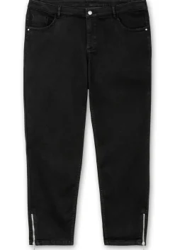 Schmale Superstretch-Jeans mit Glitzer-Details<CREATION L PREMIUM Hot