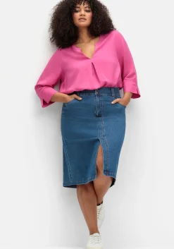 Schmaler Jeansrock im Curvy-Schnitt MANUELA<sheego Fashion
