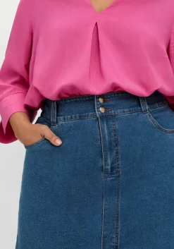 Schmaler Jeansrock im Curvy-Schnitt MANUELA<sheego Fashion