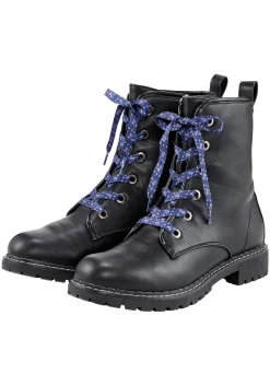 Schnürboots in Crinkle-Optik<sheego Best