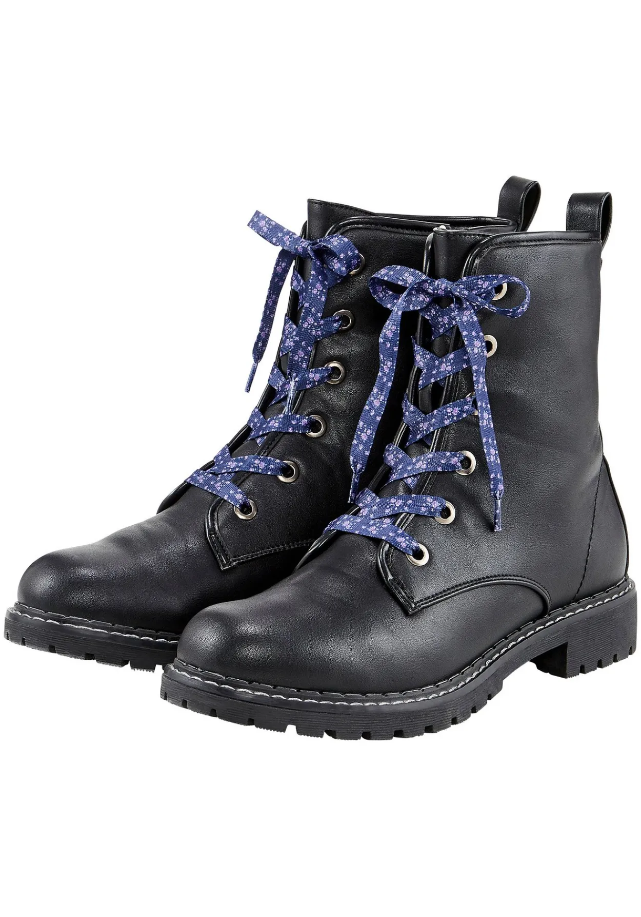Schnürboots in Crinkle-Optik<sheego Best