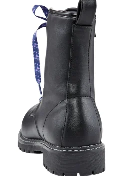 Schnürboots in Crinkle-Optik<sheego Best