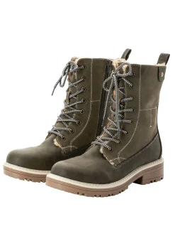Schnürboots mit seitlichem Reißverschluss<sheego Outlet