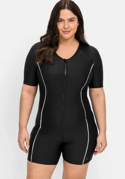 Schwimmanzug mit kurzem Ärmel und kurzem Bein<sheego Sale