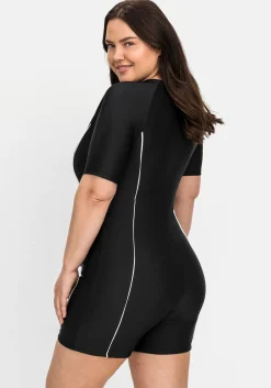 Schwimmanzug mit kurzem Ärmel und kurzem Bein<sheego Sale