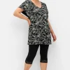Set aus A-Linien-Shirt und Capri-Leggings<sheego Clearance