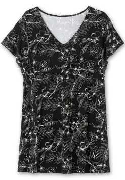 Set aus floralem Jerseyshirt und 3/4-Leggings<sheego Sale