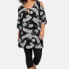 Set aus Longshirt und Caprileggings<sheego Fashion