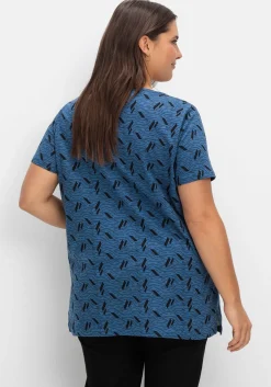 Shirt aus Jersey, mit Alloverdruck<sheego Fashion