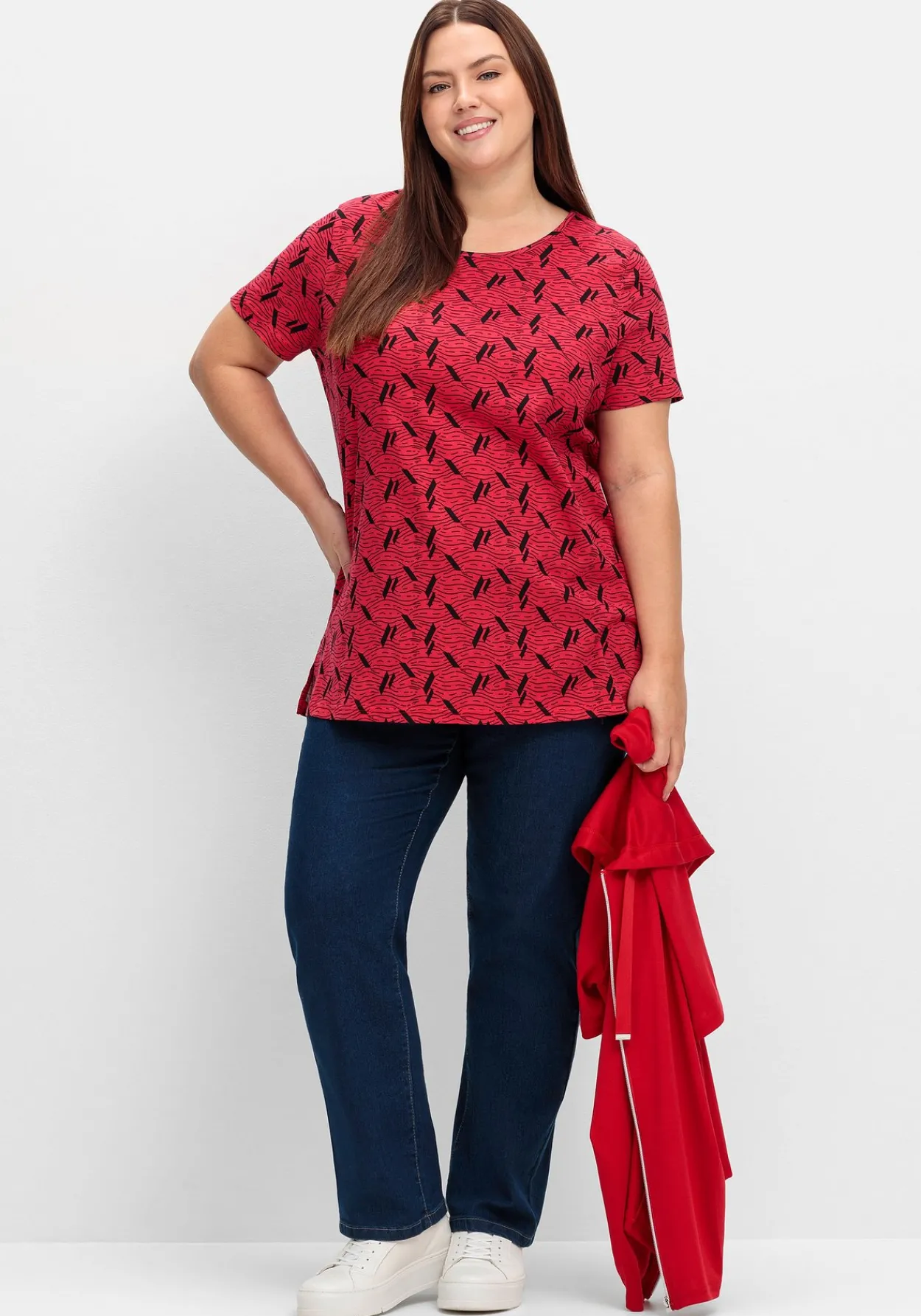 Shirt aus Jersey, mit Alloverdruck<sheego New