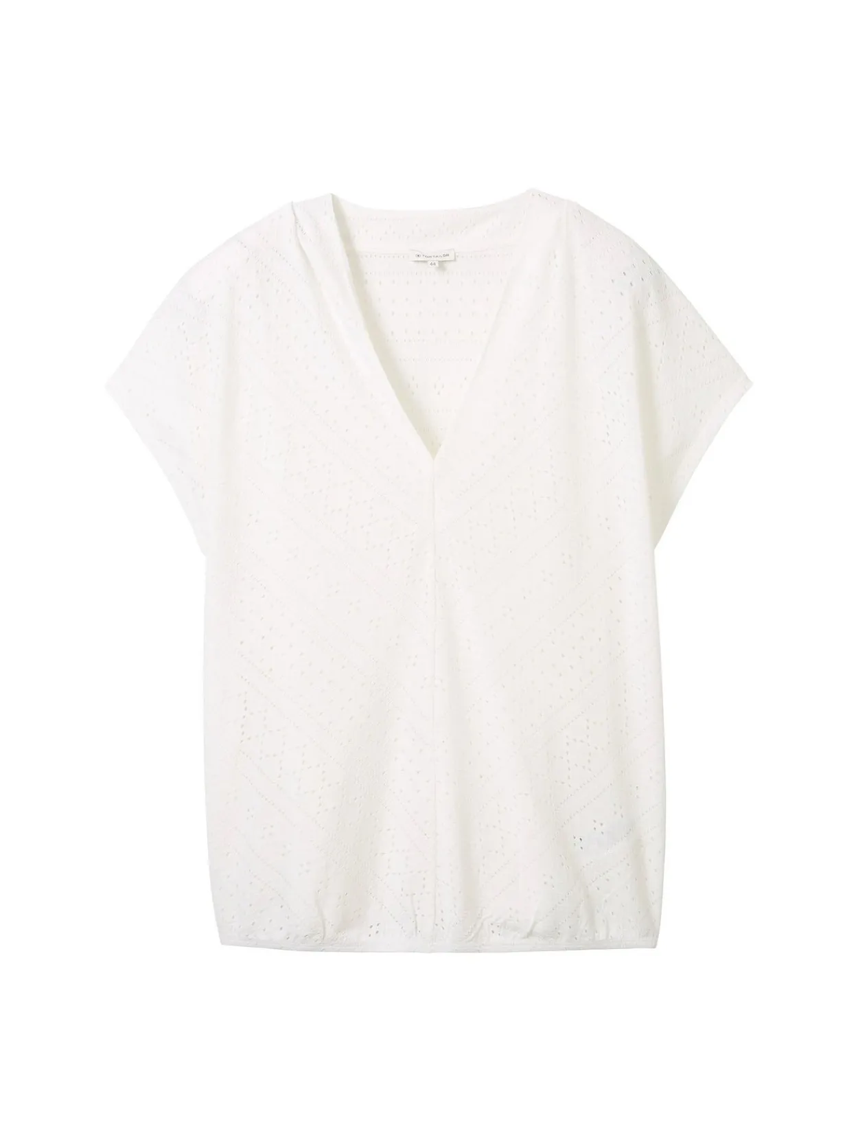 Shirt im Ajourmuster, mit elastischem Bund<TOM TAILOR Plus New