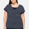 Shirt in Layeroptik, mit dezenten Streifen<sheego Outlet