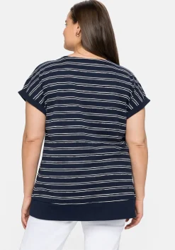 Shirt in Layeroptik, mit dezenten Streifen<sheego Outlet
