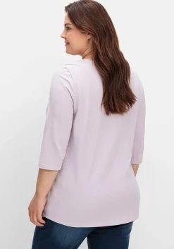 Shirt in Piqué-Qualität mit 3/4-Ärmeln<sheego New