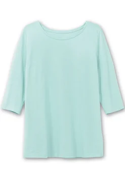 Shirt in Piqué-Qualität mit 3/4-Ärmeln<sheego Hot