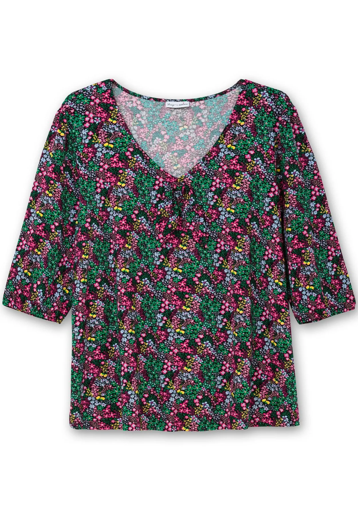 Shirt mit Allover-Blumendruck und tiefem Ausschnitt<sheego by Joe Browns Sale