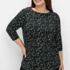 Shirt mit 3/4-Arm und Minimalprint<sheego Discount