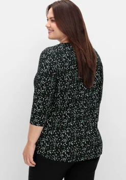 Shirt mit 3/4-Arm und Minimalprint<sheego Discount