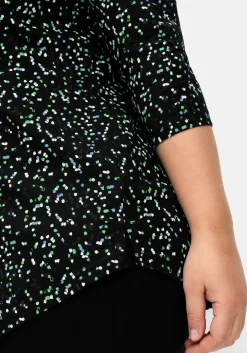 Shirt mit 3/4-Arm und Minimalprint<sheego Discount