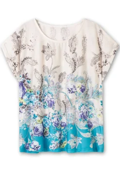 Shirt mit Blumenprint, in bügelfreier Qualität<sheego Outlet