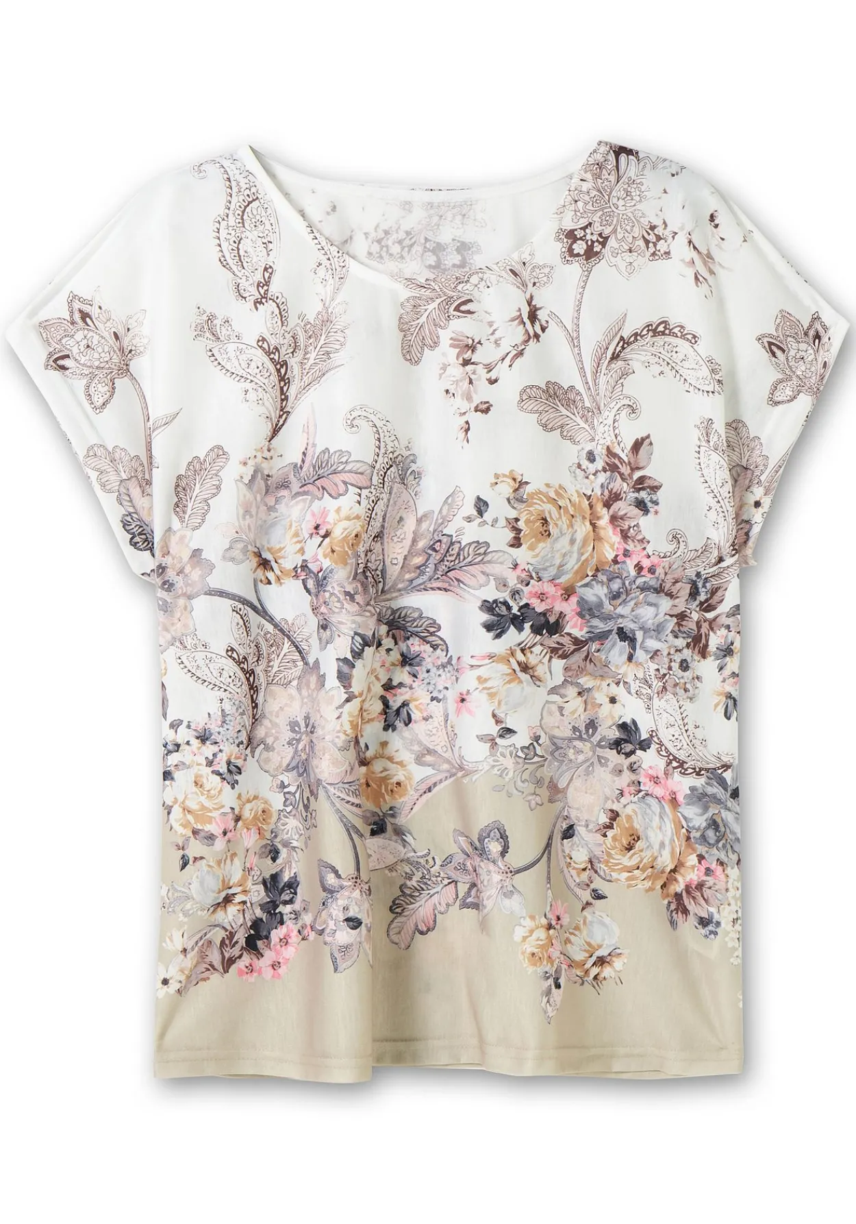 Shirt mit Blumenprint, in bügelfreier Qualität<sheego Fashion