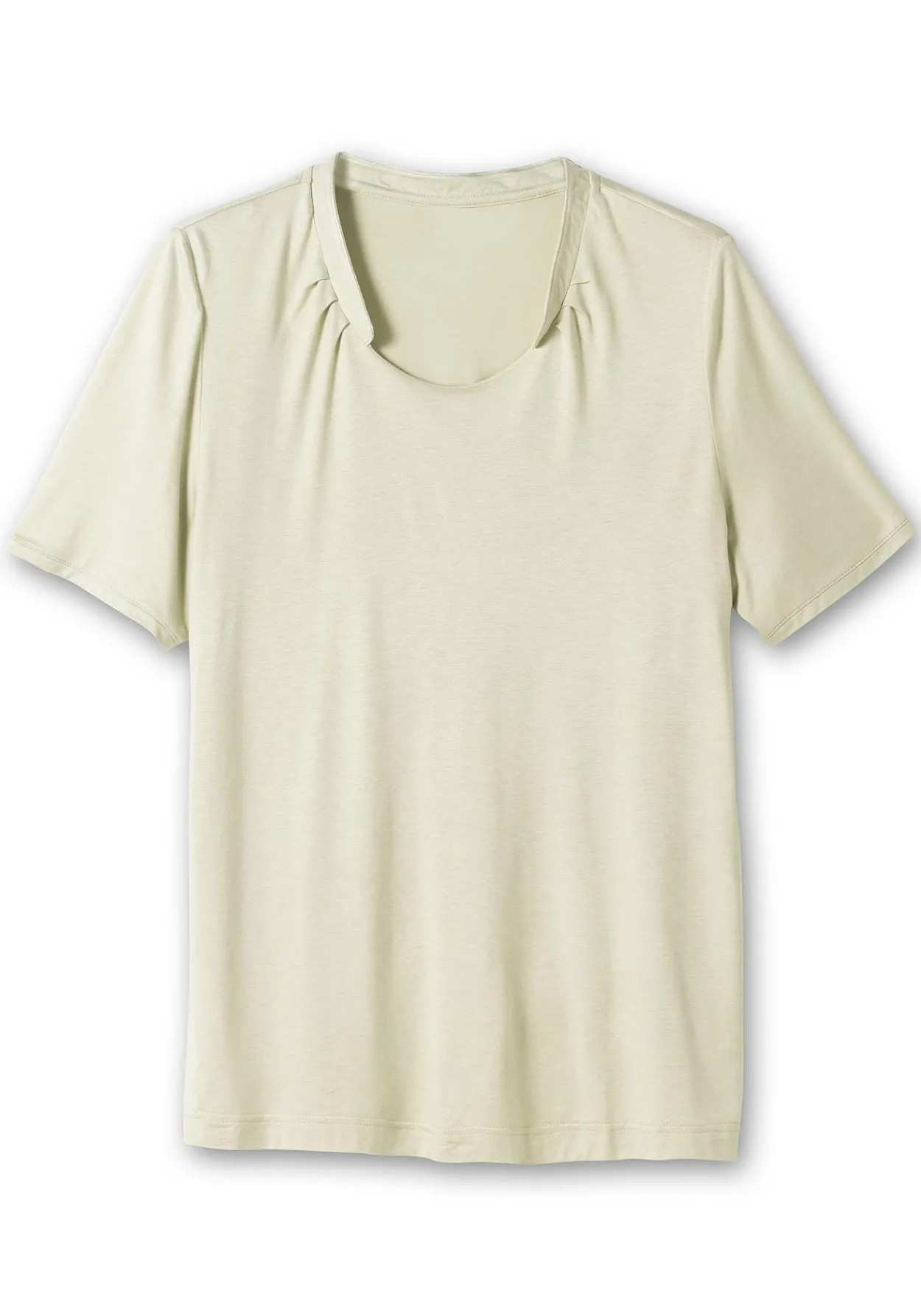 Shirt mit Faltenpartie am Stehkragen<sheego Clearance