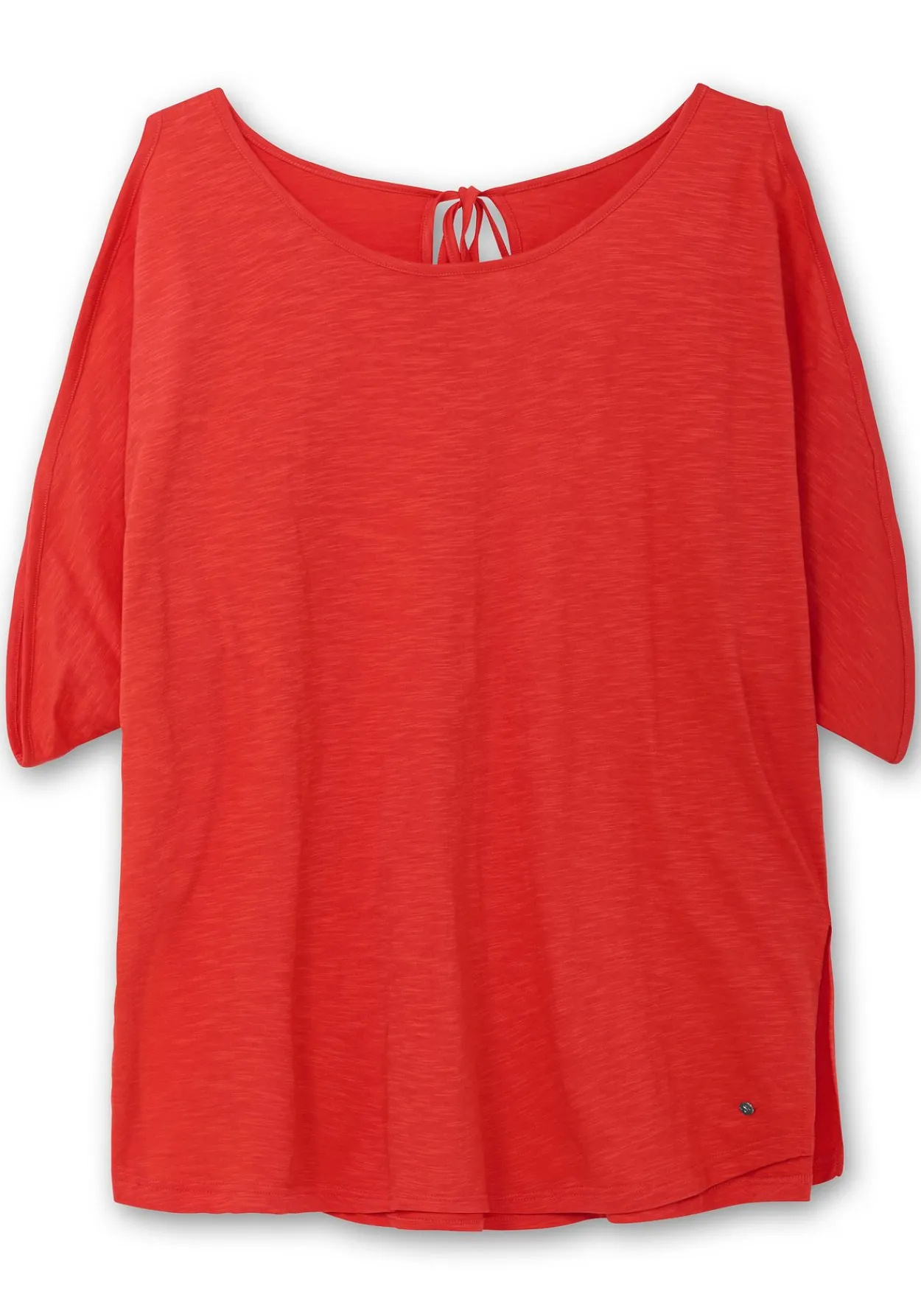 Shirt mit geschlitzten Fledermausärmeln<sheego Fashion
