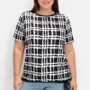 Shirt mit Grafik-Muster und U-Boot-Ausschnitt<sheego New