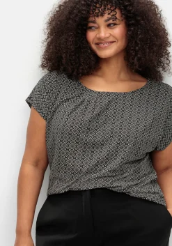 Shirt mit grafischem Minimalprint<sheego Online